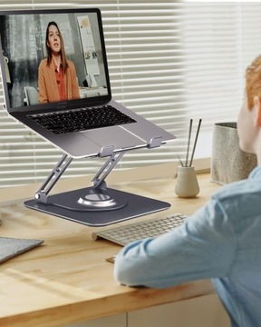 МЕТАЛЛИЧЕСКАЯ ПОДСТАВКА, ПОВОРОТНАЯ ПОДСТАВКА ДЛЯ НОУТБУКА, РЕГУЛИРУЕМАЯ ВЫСОТА