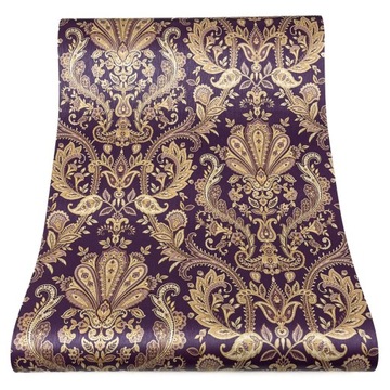 TAPETA WINYLOWA EKSKLUZYWNY WZÓR ORNAMENT ORIENTALNY FIOLET MD29427