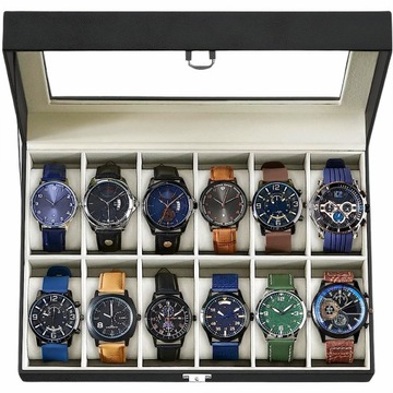 ОРГАНАЙЗЕР коробка, футляр, контейнер для часов, черный, для хранения часов