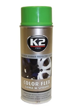 K2 Color Flex Черный глянцевый резиновый спрей 400 мл