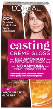 LOREAL CASTING FARBA 554 OGNISTA CZEKOLADA