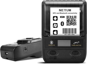NETUM Przenośna drukarka etykiet, termiczna drukarka bluetooth 58 mm L680