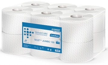 Papier Toaletowy Do Podajnika Jumbo 2-warstwowy 12 rolek Celuloza Velvet