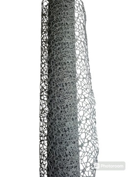 Siatka KORONKOWA organza kolory biała