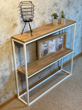 консоль, туалетный столик INDUSTRIAL LOFT 80X18X72 WHITE