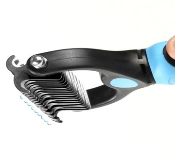 РАСЧЕСКА-ТРИМЕР УДАЛЯЕТ МЕРТВУЮ ВОЛОСУ СОБАКИ