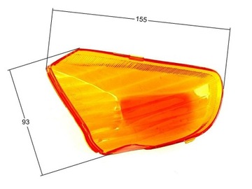 Линзы задних указателей поворота для скутера 4T, оранжевые