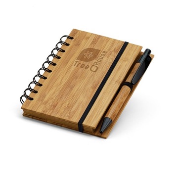 Notes A6 na spirali eko bambus grawer