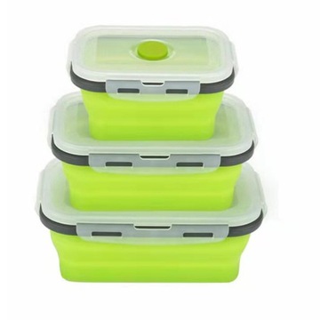3 PUDEŁKO SKŁADANE ŚNIADANIOWE LUNCH BOX POJEMNIK