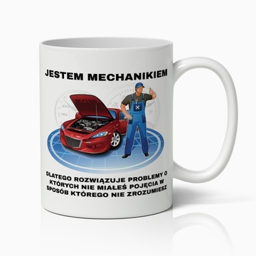 KUBEK ŚMIESZNY PREZENT DLA MECHANIKA SAMOCHODOWEGO