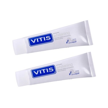 2x Pasta Wybielająca Do Zębów 100ml Vitis Whitening szkliwo nadwrażliwość