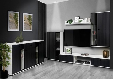 Секция Salsa, черные планки с белым светодиодом