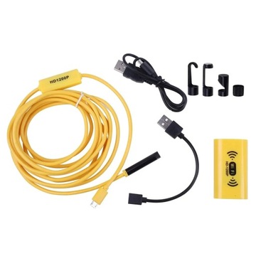 Kamera endoskopowa WiFi 8MM HD1200P IP67 wodoodporny boroskop USB LED