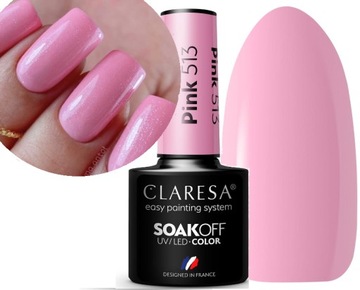 CLARESA LAKIER HYBRYDOWY PINK 513