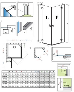 Кабина Fuenta KDD 90x80x200 Хром RADAWAY