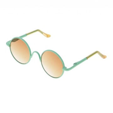 Para Retro Hippy Okrągłe Okulary / 6 lalek
