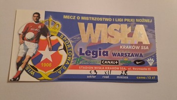 WISŁA KRAKÓW - LEGIA WARSZAWA 12-11-2000