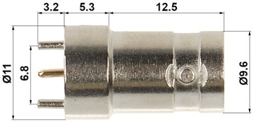 МОНТАЖНОЕ РАЗЪЕМ BNC-G/PCB*P100