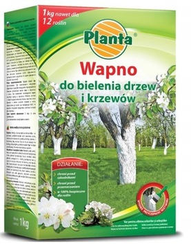 Wapno do bielenia drzew 1kg. kartonik Planta