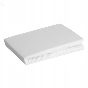 Prześcieradło z Gumką Bawełna Jersey D91 140x200 Wys.30 Biel