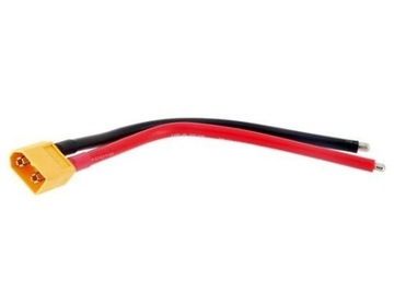 Wtyk XT60 męski z przewodem 10cm AWG16