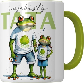 KUBEK dla TATY PREZENT NA DZIEŃ OJCA ŻABA ŻAJEBISTY TATA + IMIĘ GRATIS