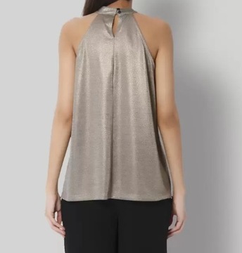 Vero Moda metaliczna elegancka bluzka top L