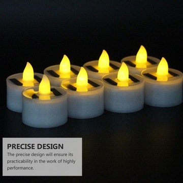 Świece Solarne LED Realistyczne Tea Light 6 Szt