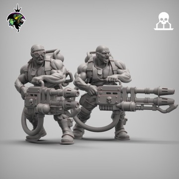 Команда тяжелых огнеметчиков Spacenam — 3D-печать