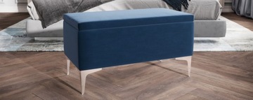 Скамейка, пуф, сиденье для хранения вещей, открывающийся ящик, багажник CANETTI CR - василек