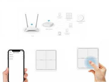 ИНТЕЛЛЕКТУАЛЬНЫЙ ПЕРЕКЛЮЧАТЕЛЬ 12 СЦЕН ZIGBEE TUYA SMART