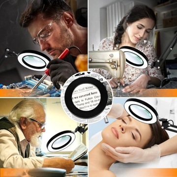 Светодиодная лампа, косметическая лупа, увеличительное стекло, настольная лампа для рисования