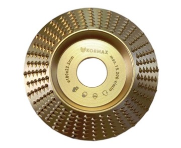 Tarnik do szlifowania drewna 100MM lekko skośna tarcza ściernica Kormax