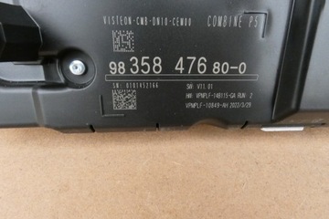 PŘÍSTROJOVÁ DESKA BUDÍKY DIGITAL PEUGEOT 408 9835847680 + TACHOMETR 308