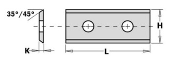 CMT 50122 Пластина HM 50,0х12,0х1,5мм