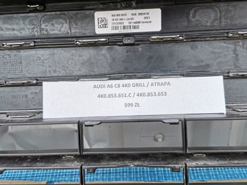AUDI A6 C8 4K0 РЕШЕТКА РАДИАТОРА 4K0853651C 4K0853653