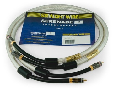 Kabel Straight Wire 1m, SERENADE 3, COFHC-CCT +99,99%, 2xRCA-2xRCA CENA 50%