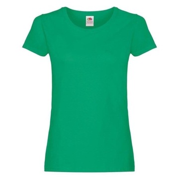 T-shirt damski okrągły dekolt Fruit of the Loom ORIG rozmiar XXL zielony