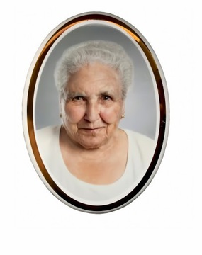 Zdjęcie nagrobkowe na grób pomnik ZŁOTA RAMKA 8x11