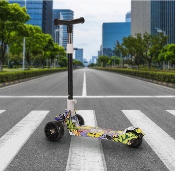 HULAJNOGA TRÓJKOŁOWA DZIECI BALANSO WYCZYNOWA DLA SKŁADANE LED JEŹDZIK