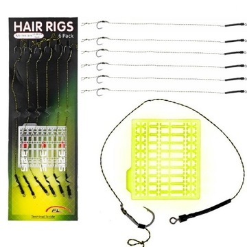 ГОТОВЫЕ ОСНАСТКИ ДЛЯ КАРПА С КРЮКОМ-ПОЗИЦИОНЕРОМ HAIR 4 + СТОП-СТОП