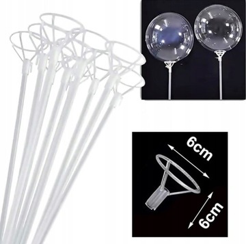 Баллонные палочки + корзина / 10 шт. / Длина около 40 см / высокое качество