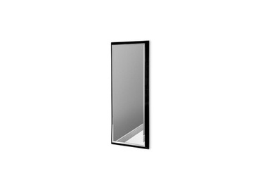 Nowoczesne lustro w czarnej ramie 18x53 cm 12F-390