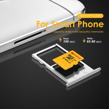 Карта Micro SD KODAK 32 ГБ класса 10 UHS-1 U3 V30 A1 TF для автомобиля