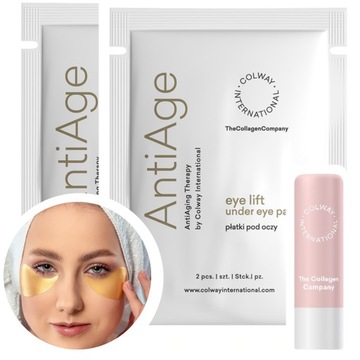 x2 LIFTINGUJĄCE PŁATKI POD OCZY PRZECIWZMARSZCZKOWE Colway Eye lift Gratis