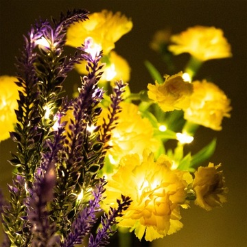 СОЛНЕЧНАЯ САДОВАЯ ЛАМПА ЦВЕТУЩАЯ ЛАМПА ЦВЕТЫ ЛУГА