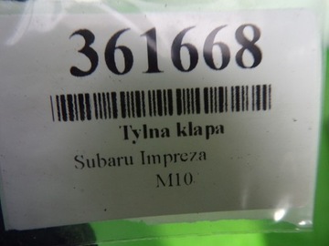 SUBARU IMPREZA I KOMBI ZADNÍ VÍKO KUFRU KUFRU