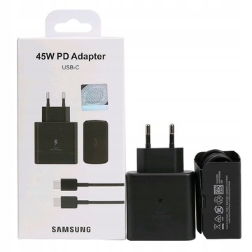 Super Szybka Ładowarka Samsung 45W Super Fast Charge USB TYP C