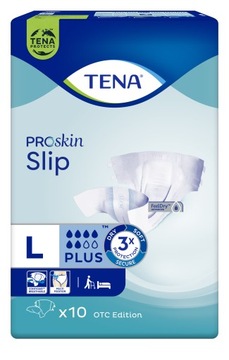 Pieluchomajtki TENA Slip ProSkin Plus L 10 sztuk