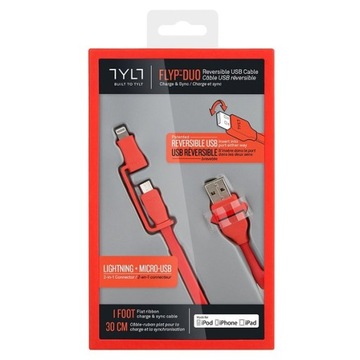 Kabel Micro USB Lightning TYLT FLYP-DUO
